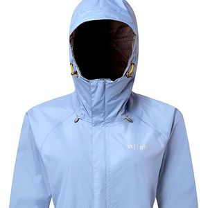 Rab downpour jacket in thistle color